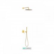 Душова система Tres Study colors з верхнім і ручним душем матове золото 26298091OM