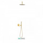 Душевая система Tres Study colors с верхним и ручным душем золото 26218080OR