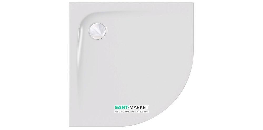 Душевой поддон Kolpa San Evelin Tray R 80x80 угловой акрил белый 593300