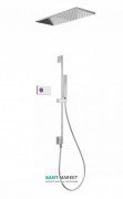 Электронная душевая система скрытого монтажа Tres Shower Technology с термостатом хром/белый 09286580
