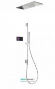 Электронная душевая система скрытого монтажа Tres Shower Technology с термостатом хром/черный 09288580