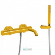 Смеситель для ванны Tres Study colors с ручным душем янтарно-желтый 26117001TAM