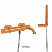 Смеситель для ванны Tres Study colors с ручным душем оранжевый 26117001TNA