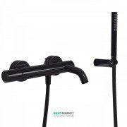 Смеситель для ванны Tres Study colors с ручным душем черный 26117001TNE