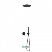Душова система Tres Study colors з верхнім і ручним душем чорний матовий 26218099NM