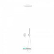 Душова система Tres Study colors з верхнім і ручним душем білий матовий 26218099BM