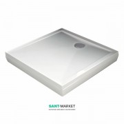 Душовий піддон Kolpa San Boston 90x90/O квадратний з панеллю акрил білий 737186