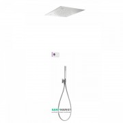 Електронна душова система прихованого монтажу Tres Shower Technology хромотерапія з термостатом хром/білий 09286562