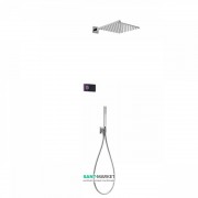 Електронна душова система прихованого монтажу Tres Shower Technology з термостатом хром/чорний 09288563