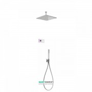 Електронна душова система прихованого монтажу Tres Shower Technology з термостатом хром/білий 09286564