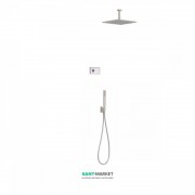 Электронная душевая система скрытого монтажа Tres Shower Technology с термостатом сталь/белый 09286564AC