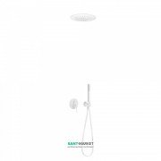 Душевая система Tres Study colors с верхним и ручным душем белый матовый 26218099BM