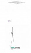 Електронна душова система прихованого монтажу Tres Shower Technology з термостатом хром/білий 09286561BM
