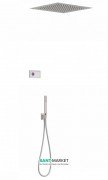 Електронна душова система прихованого монтажу Tres Shower Technology з термостатом сталь/білий 09286561AC