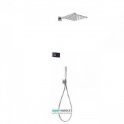 Електронна душова система прихованого монтажу Tres Shower Technology з термостатом хром/чорний 09288563