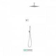 Электронная душевая система скрытого монтажа Tres Shower Technology с термостатом сталь/белый 09286564AC