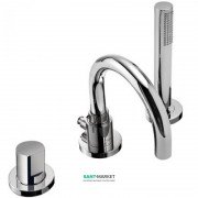 Смеситель на борт ванны Tres Study-Tres с ручным душем хром 26115001