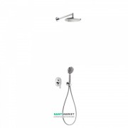 Душова система прихованого монтажу Tres Lex-Tres з верхнім і ручним душем хром 18188005