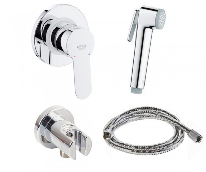 Гігієнічний душ зі змішувачем Grohe BauEdge настінний хром 28512004