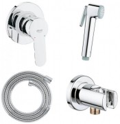 Гигиенический душ со смесителем Grohe BauEdge настенный хром 28512003