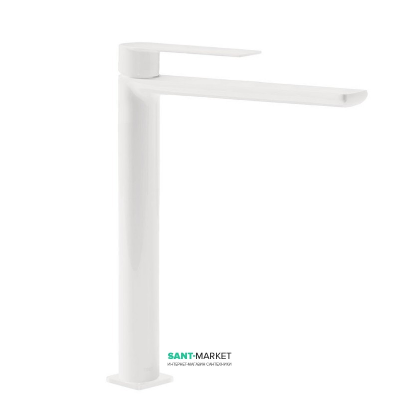 Смеситель для раковины Tres Loft colors однорычажный излив 220 мм белый матовый 20020305BM