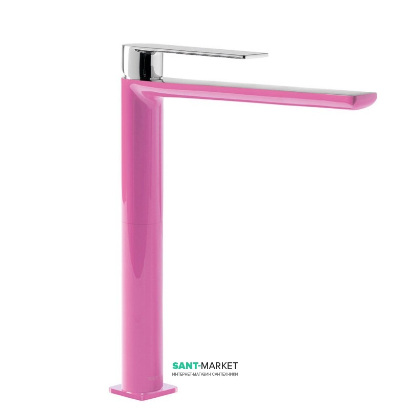 Смеситель для раковины Tres Loft colors однорычажный излив 220 мм фуксия/хром 20020305FU