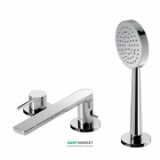 Смеситель на борт ванны Tres Alplus с ручным душем хром 20316102