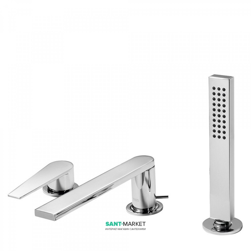 Змішувач на борт ванни Tres Class-Tres з ручним душем хром 20516101