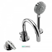 Смеситель на борт ванны Tres Lex-Tres с ручным душем хром 08115001