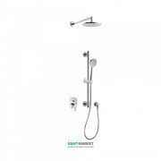 Душова система Tres Alplus з верхнім і ручним душем хром 20318003