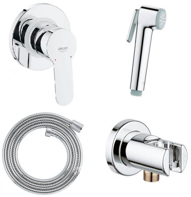 Гігієнічний душ зі змішувачем Grohe BauEdge настінний хром 28512003