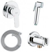 Гигиенический душ со смесителем Grohe BauEdge настенный хром 28512003