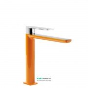 Змішувач для раковини Tres Loft colors одноважільний вилив 172 мм апельсиновий/хром 20020303NA