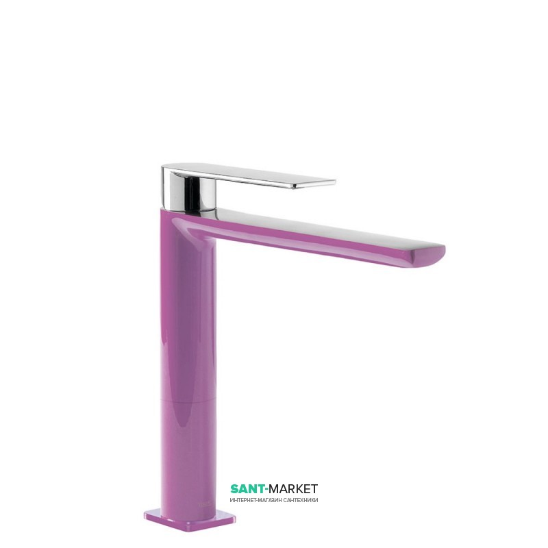 Смеситель для раковины Tres Loft colors однорычажный излив 172 мм фиолетовый/хром 20020303VI