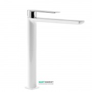 Змішувач для раковини Tres Loft colors одноважільний вилив 220 мм білий/хром 20020305BL