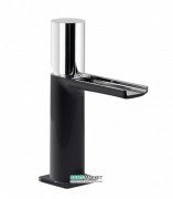 Змішувач для раковини Tres Loft colors одноважільний з відкритим каскадним виливом чорний/хром 20011002NE