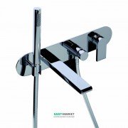 	Смеситель для ванной Bonomi Bonny настенный встраиваемый с переключателем и ручным душем хром 342320