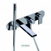 	Смеситель для ванной Bonomi Bonny настенный встраиваемый с переключателем и ручным душем хром 342320