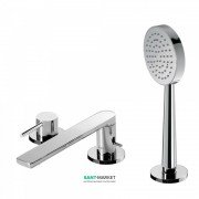 Смеситель на борт ванны Tres Alplus с ручным душем хром 20316101