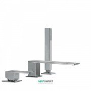 Змішувач на борт ванни Tres Cuadro-Tres з ручним душем хром 00616105