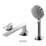 Смеситель на борт ванны Tres Lex-Tres с ручным душем хром 08116104
