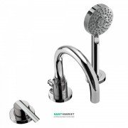 Смеситель на борт ванны Tres Lex-Tres с ручным душем хром 08115001