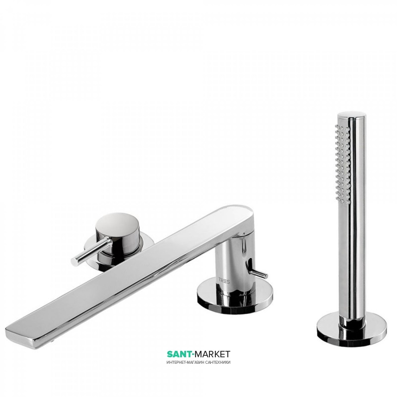 Смеситель на борт ванны Tres Max-Tres с ручным душем хром 06216102