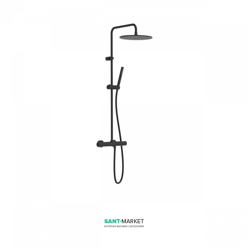 Душова стійка Tres Study colors термостатична чорний матовий 26238701NM