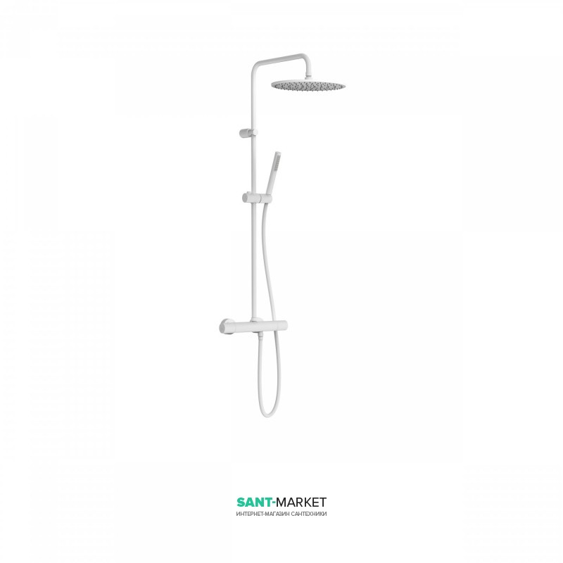 Душевая стойка Tres Study colors термостатическая белый матовый 26238701BM