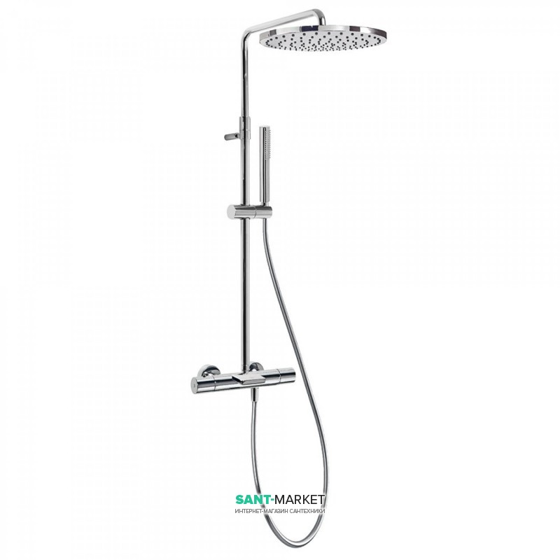 Душова стійка Tres Study-Tres термостатична з каскадним виливом хром 26231201