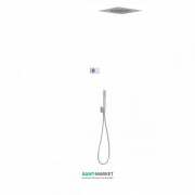 Електронна душова система прихованого монтажу Tres Shower Technology з термостатом сталь/білий 09286584AC