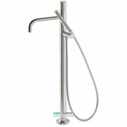 Смеситель для ванной Tres Study colors напольный с ручным душем сталь 26247002AC