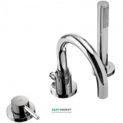 Смеситель на борт ванны Tres Study-Tres с ручным душем хром 26215001