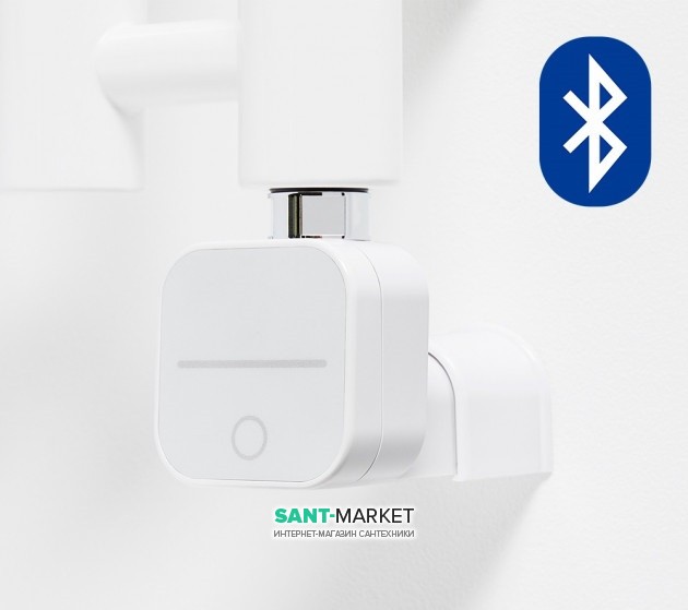 Тен для сушки для рушників електричний HeatQ NEX 600 Вт з прихованим підключенням білий N600.W.HID